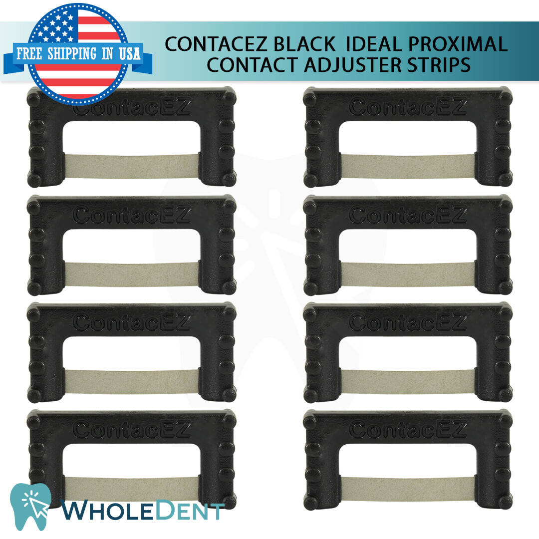 ContacEZ Black Ideal Proximal Contact Adjuster 8 Strips Dental Restorative