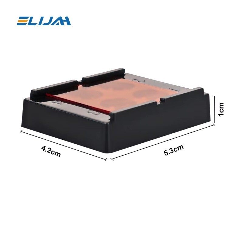 4 Holes Dental Veneer Storage Box Teeth Patch Shading Light Storage 5 pack/5 box