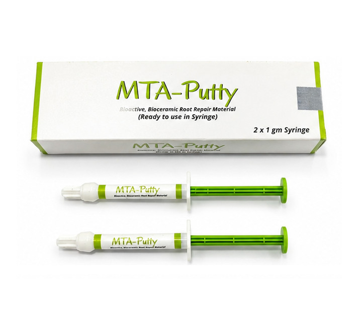 MTA PUTTY Pre Mix Bioactive , Bioceramic Root Repair Dental Material 2 x 1g Pack