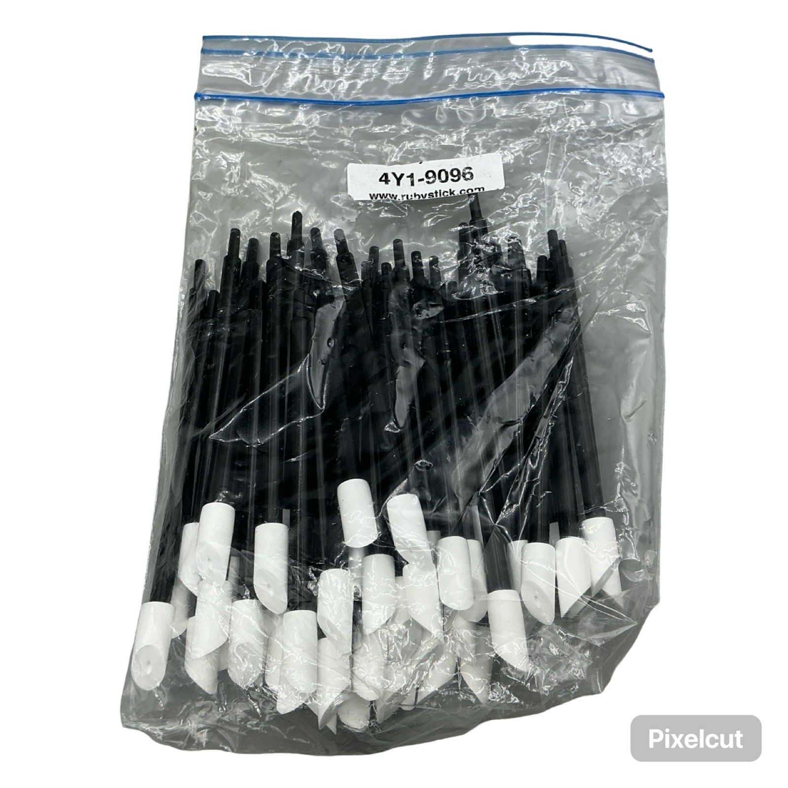 Rubystick T-11 Cleaning Swabs Lot Lint-Free Polyester Tipped Sticks Black White