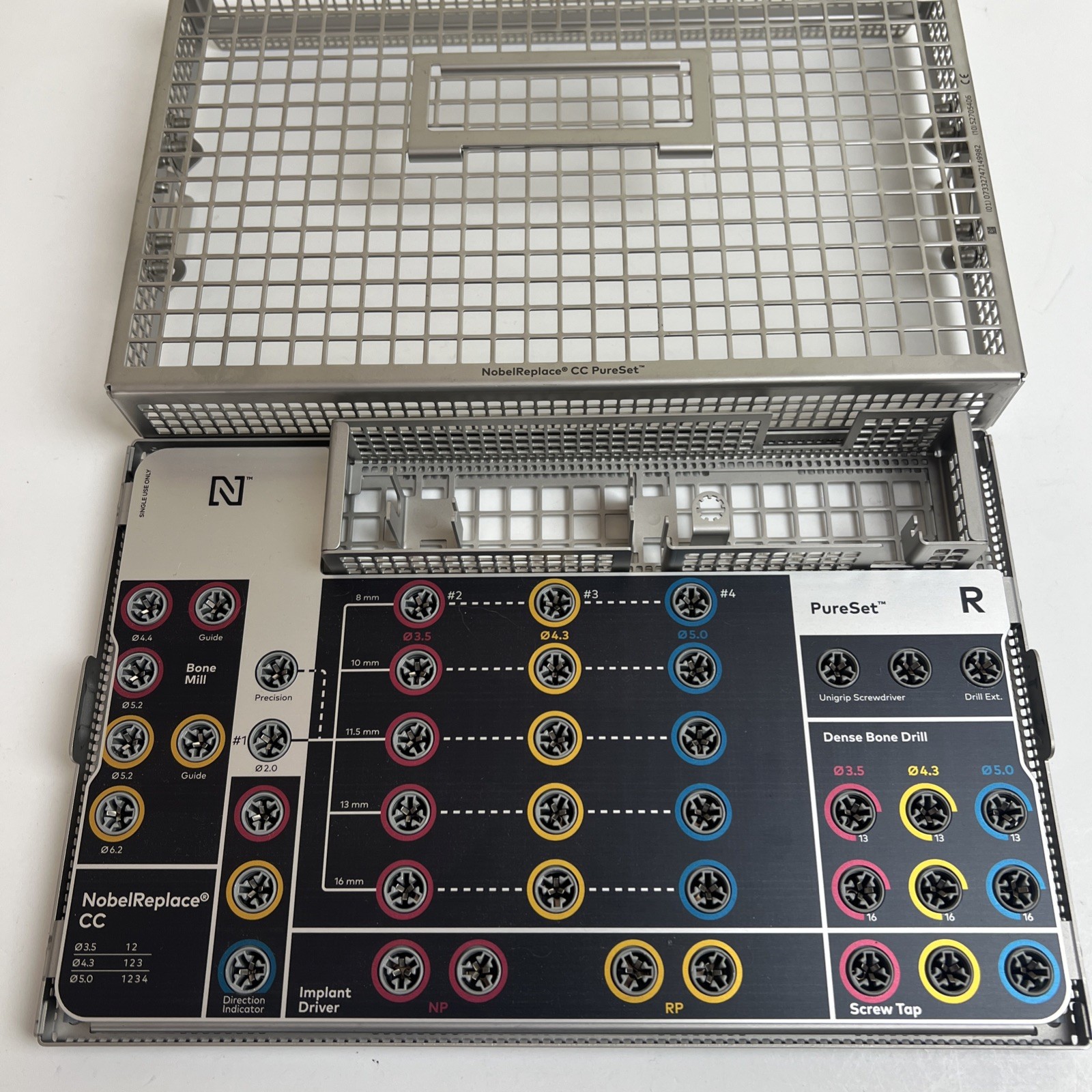 NobelReplace CC Guided PureSet Cassette Basket Tray Case Only