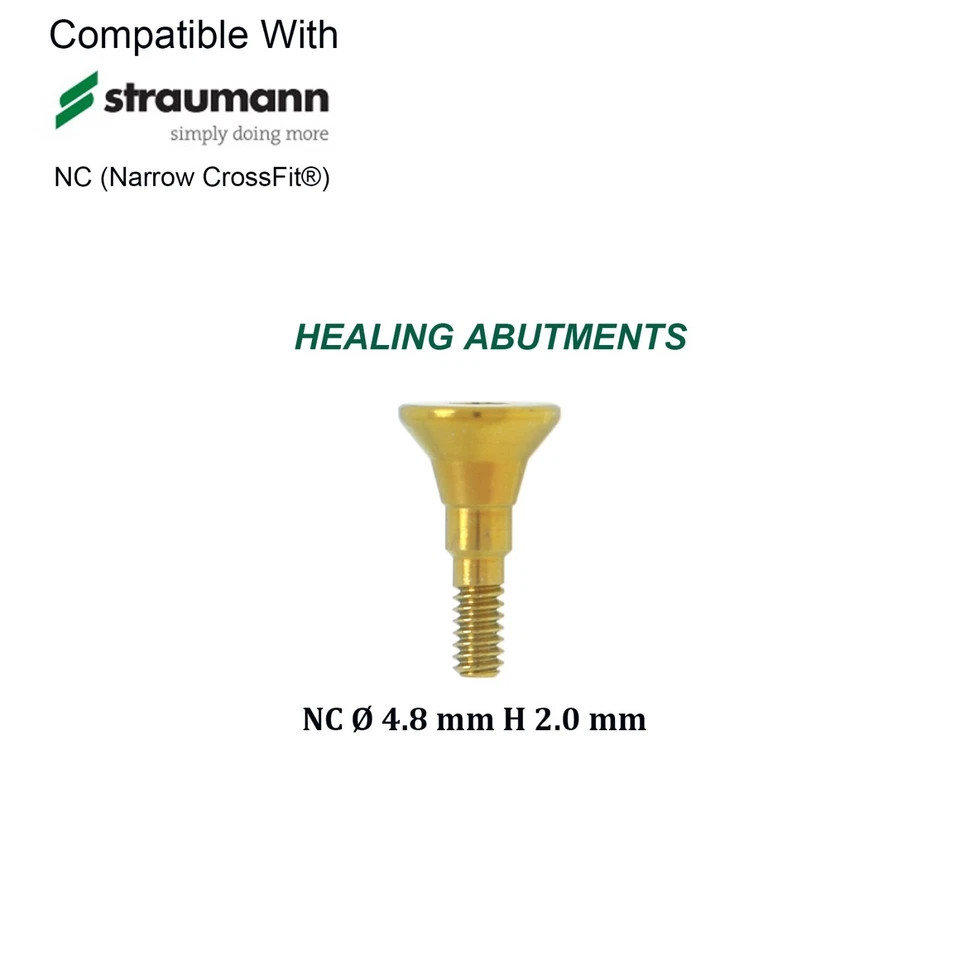US Dental NC Healing Abutment & Cover Screw Fit Straumann ITI BL/BLT