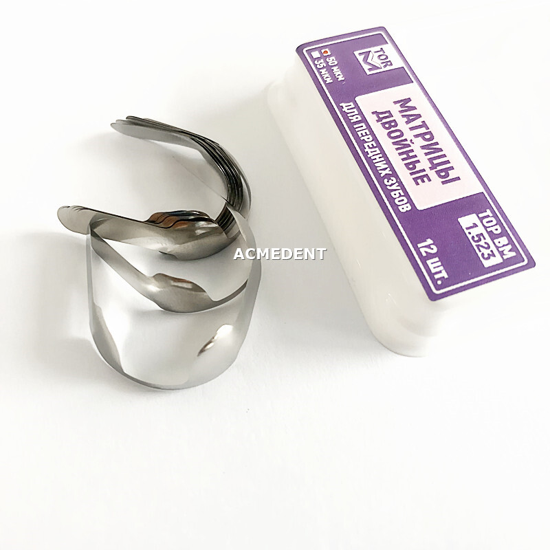 1Box Dental Proximal Anterior Strips Twin Matrix Metal Matrices TOR VM 1.523