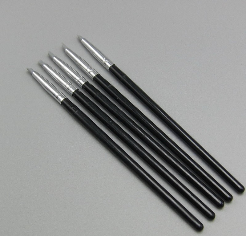 5Pcs/Set Dental Resin Brush Pen Silicone Composite Cement Porcelain Teeth Pens