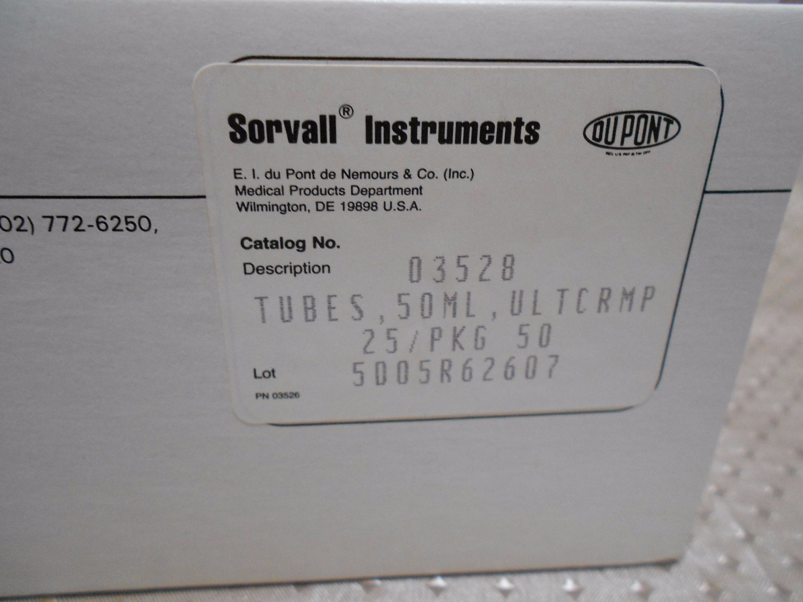 New Sorvall 50mL Ultracrimp Tube 03528 (25/pkg) for Rotor SS-34, SA-600, F-28/50