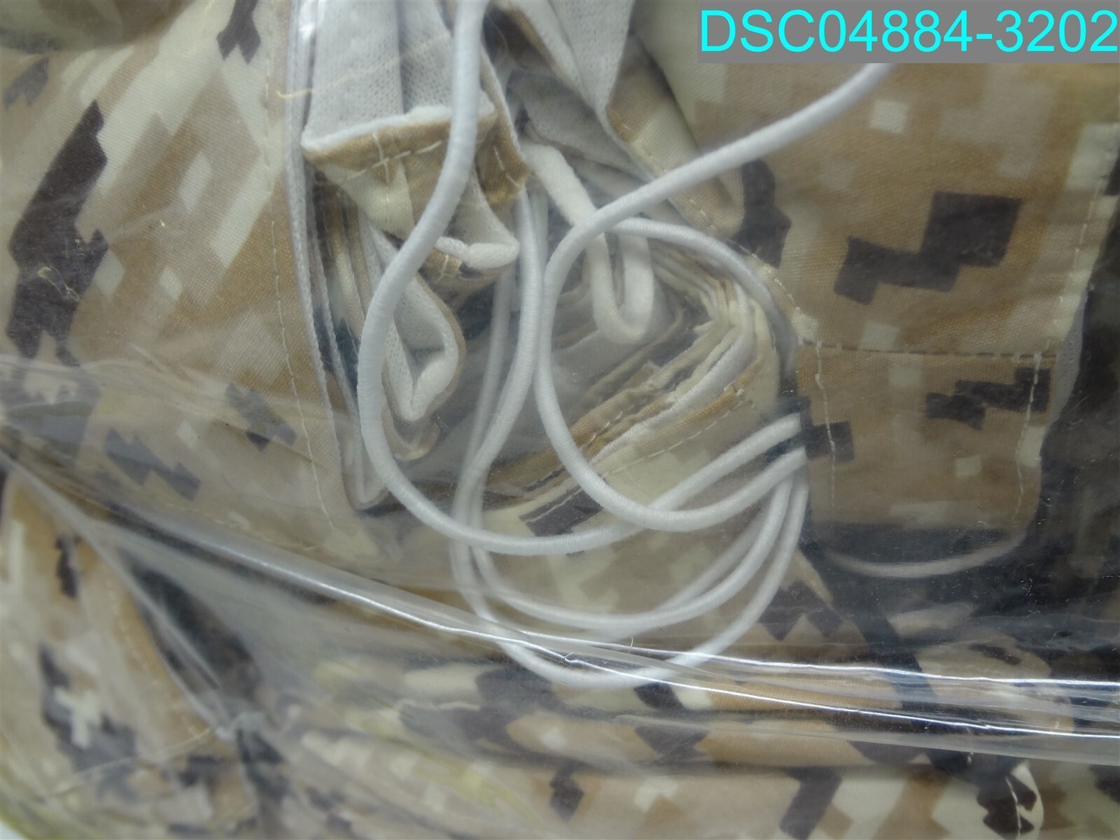 QTY=200: Pixel Brown Camo Camouflage Adult Cloth Face Mask
