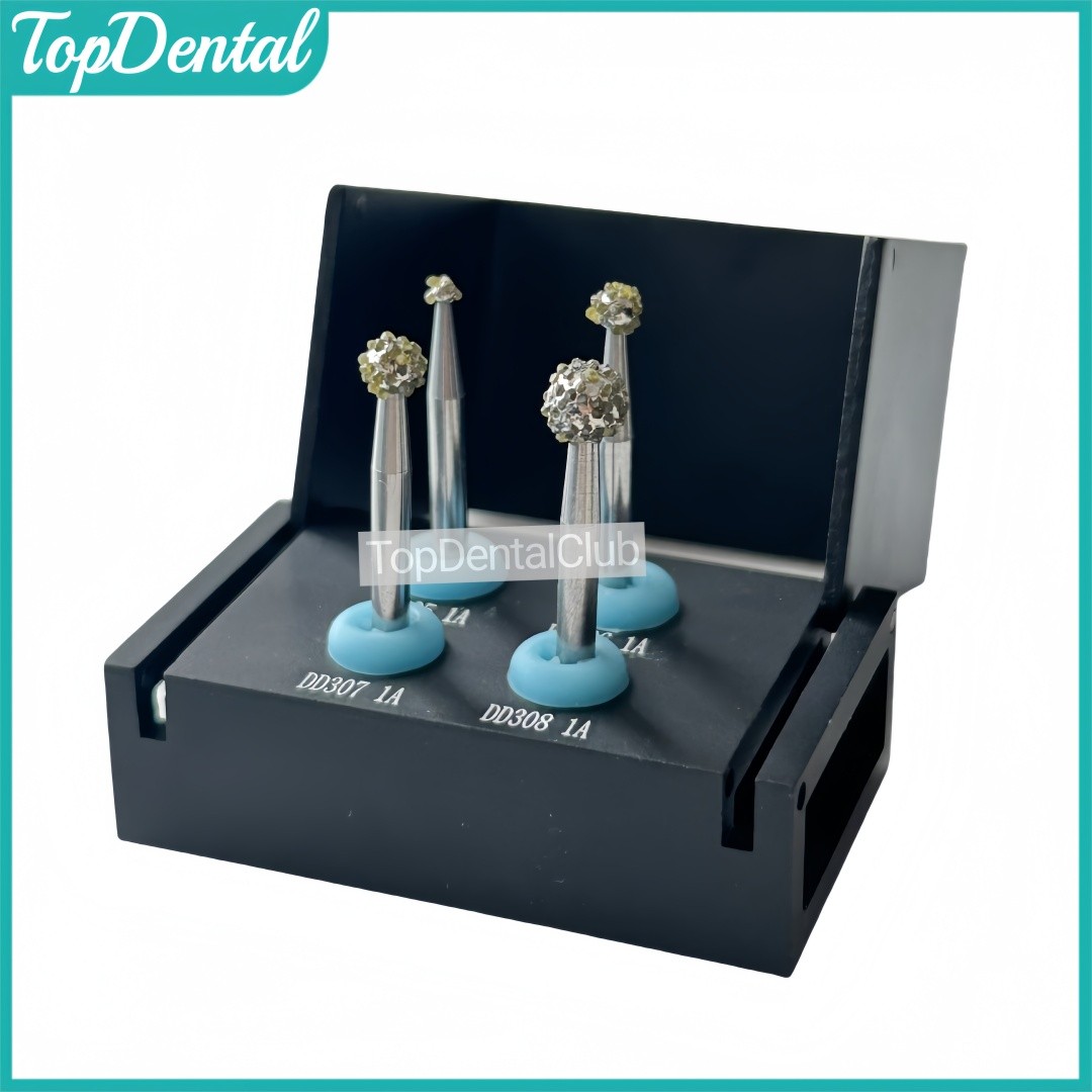Dental Degranulation Burs Kit Bone Debridement Remove Tissue Debris Remnant Bur
