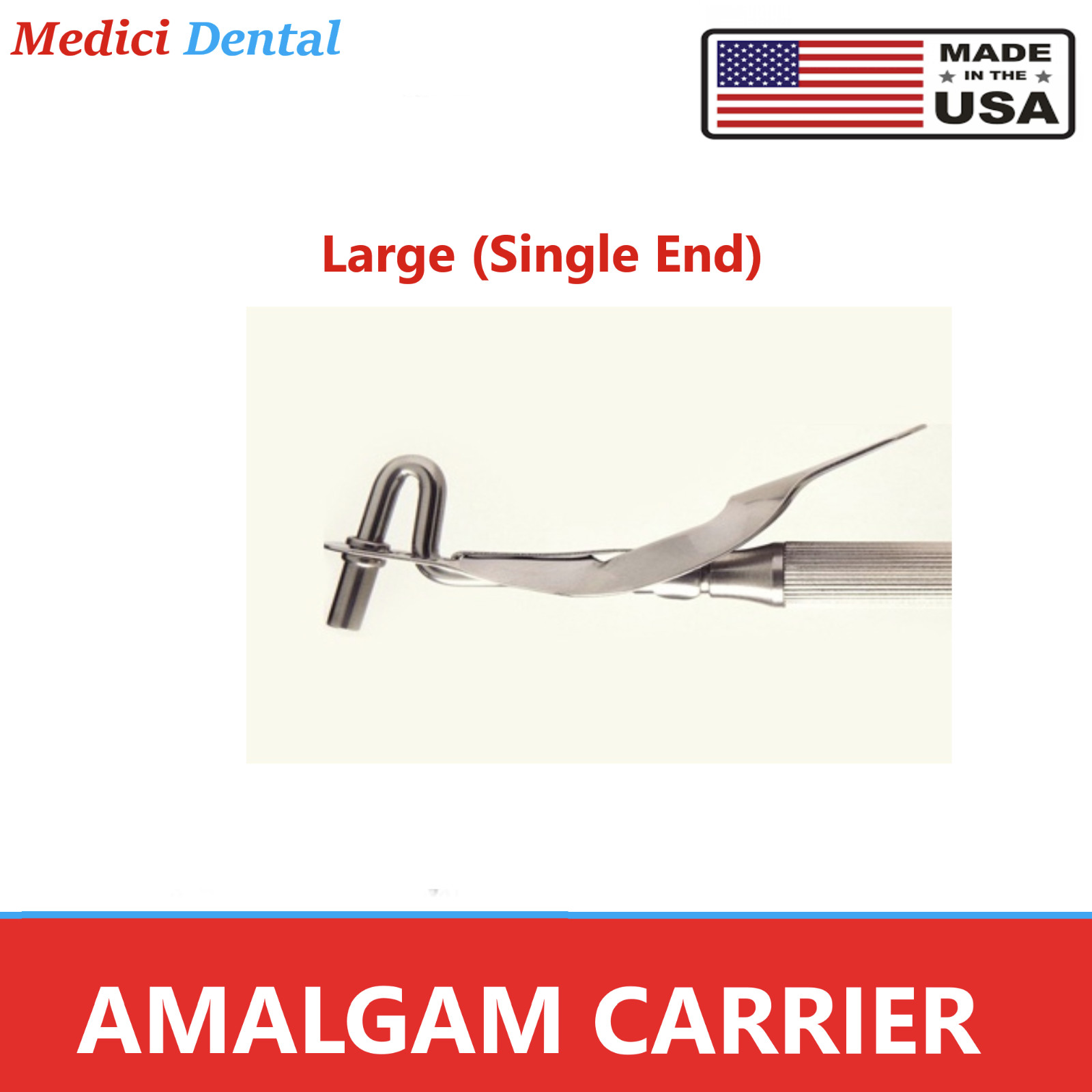 Dental Universal Material Amalgam Carrier JUMBO/ LARGE/ REGULAR, Double Ended,