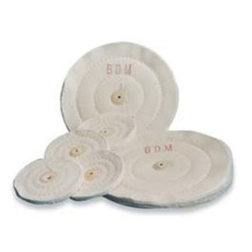 Buffalo Dental 3″ x 24 ply muslin buff, center hole for tapered chuck
