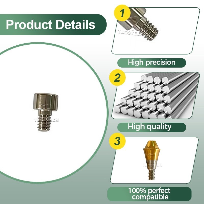 10pcs MU Ti screw titanium screw fits to Hiossen Osstem TS multi unit Abutment