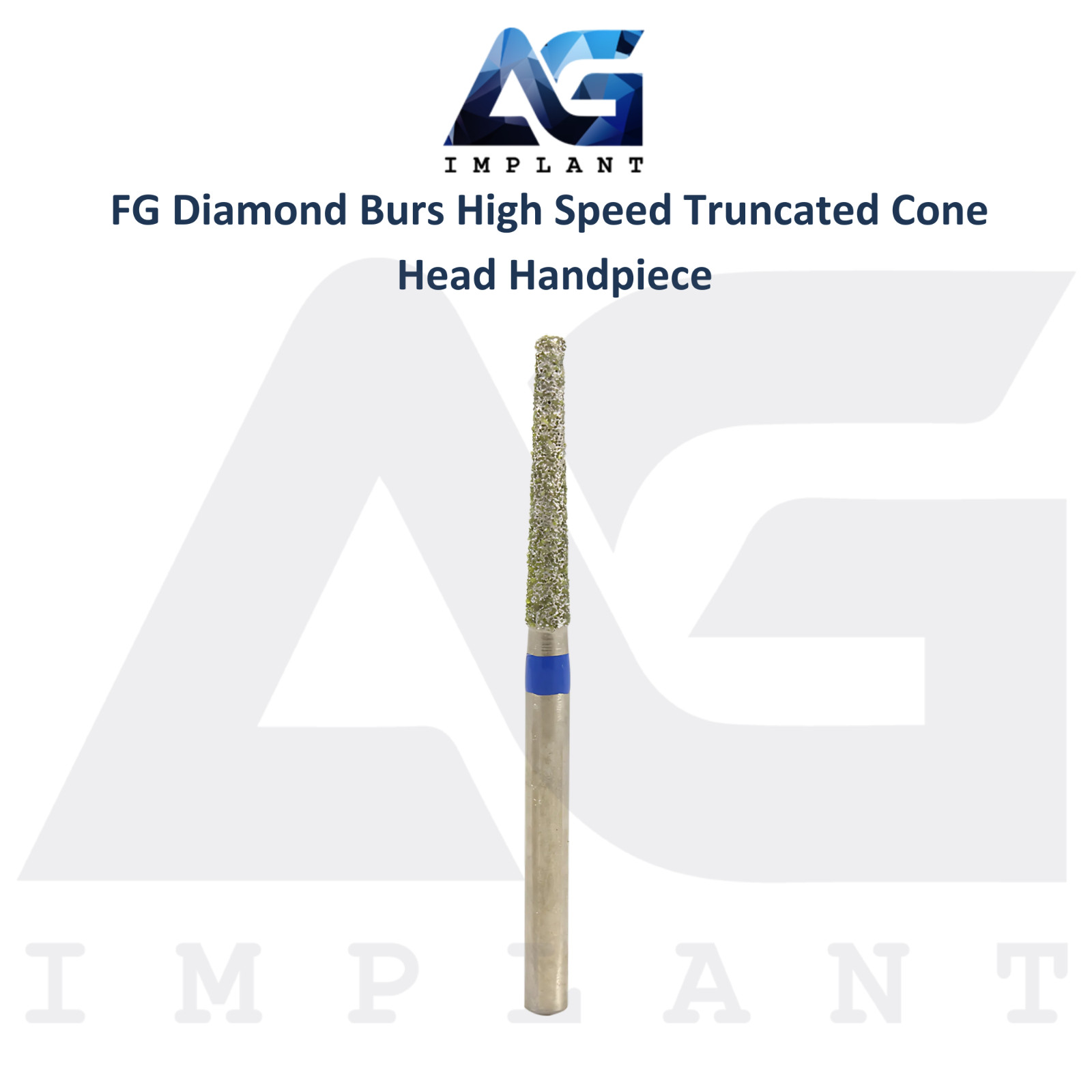 Dental FG Diamond Burs High Speed Truncated Cone Head Handpiece Stainless Steel