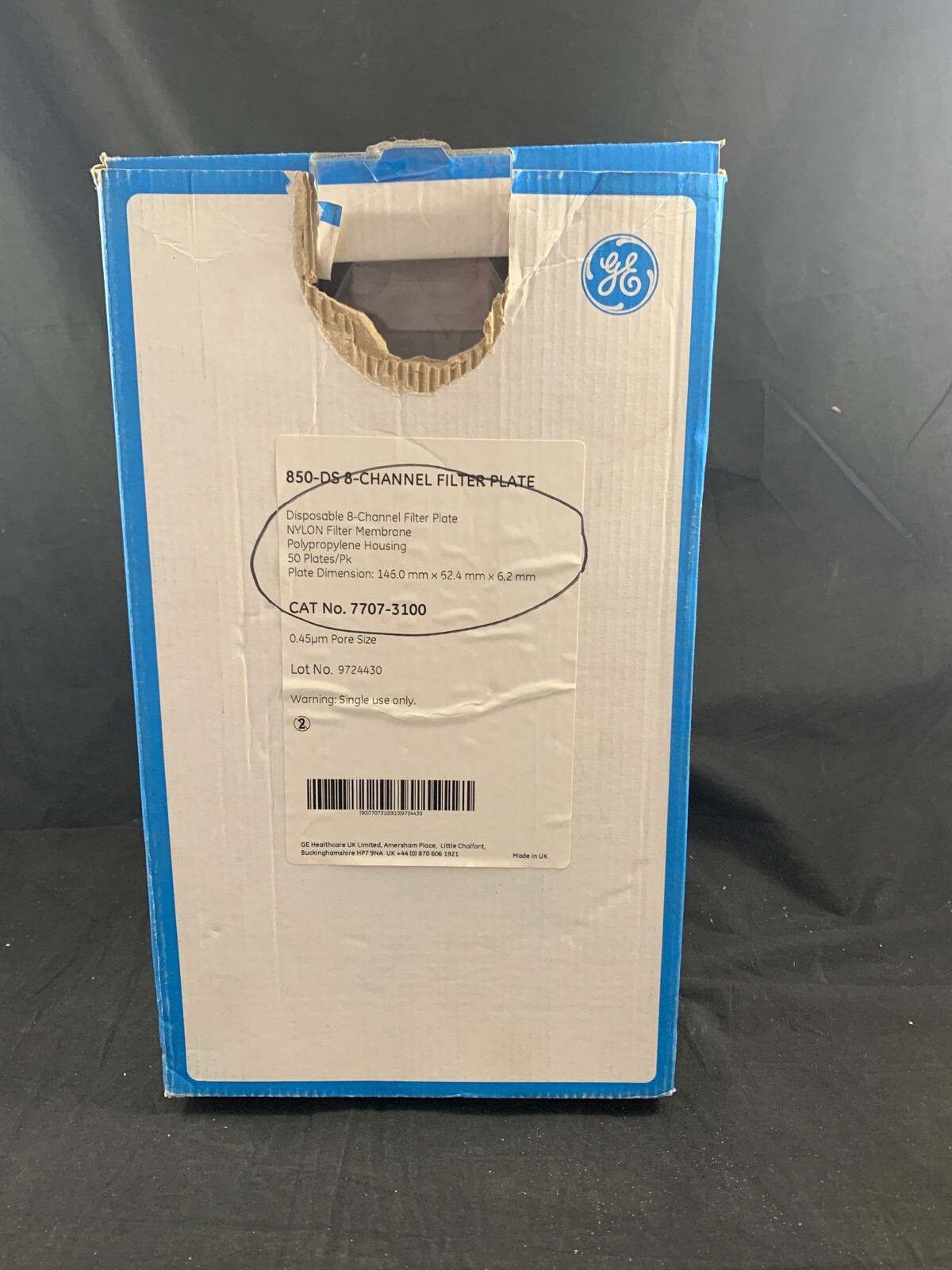 WHATMAN 0.45um Nylon Filter Membrane Disposable 8-Channel Filter Plate 50/Pack