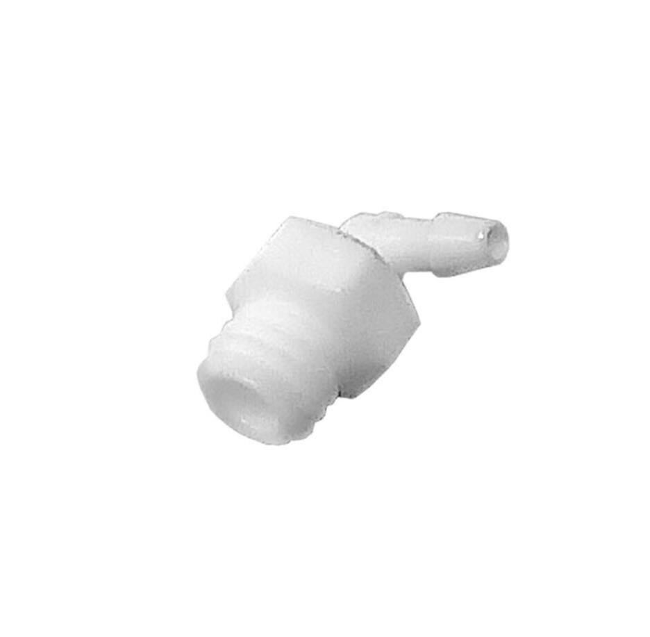 DCI 10-32 Male x 1/16″ Barb Elbow, Plastic; Pkg of 10 PN 0080