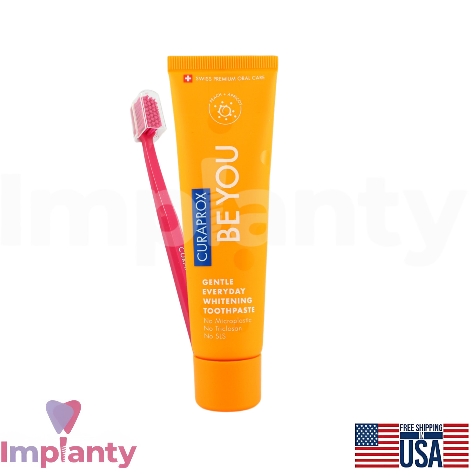 Curaprox Dental Whitening Toothpaste with Toothbrush Set Pack Multiple Flavors
