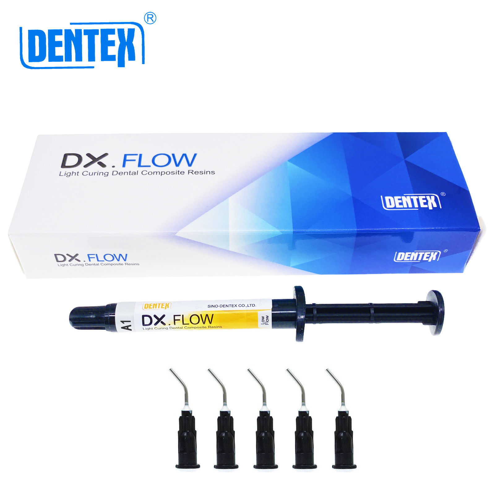 DX.FLOW Dental Flowable Light Cure Composite Resin Low Flow A1 A2 A3