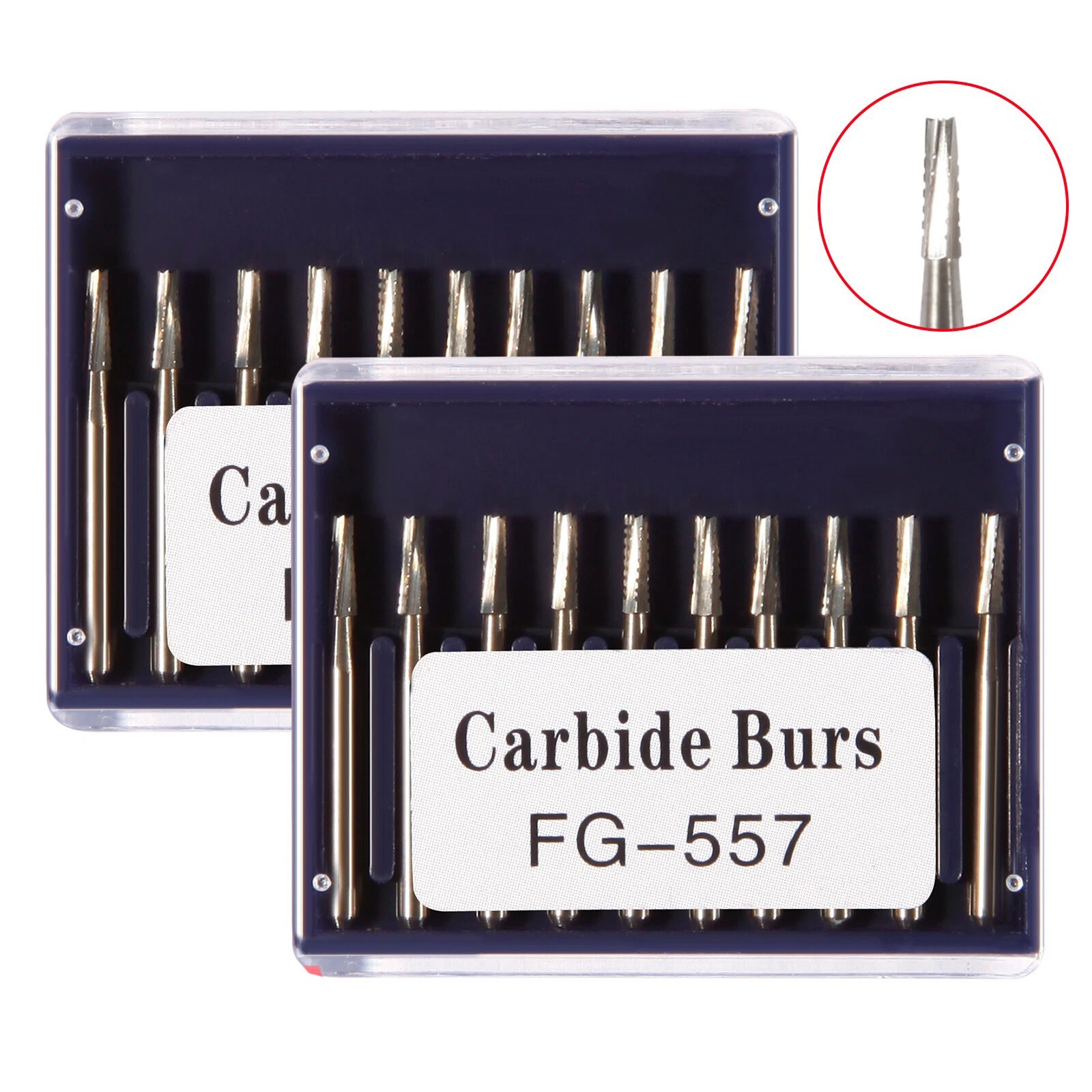 FG 557 Carbide Burs – Friction Grip for High-Speed Handpieces, Midwest Type