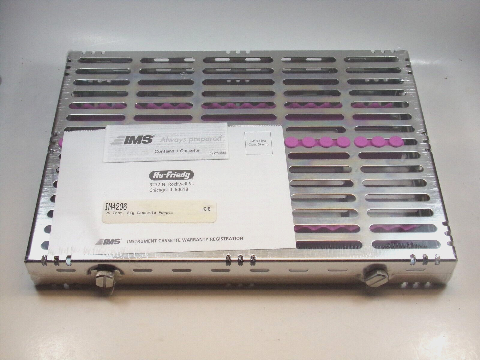 HU FRIEDY 20 Instrument Large Lavender Cassette 8″ x 11″ x 1.25″ | IM4206