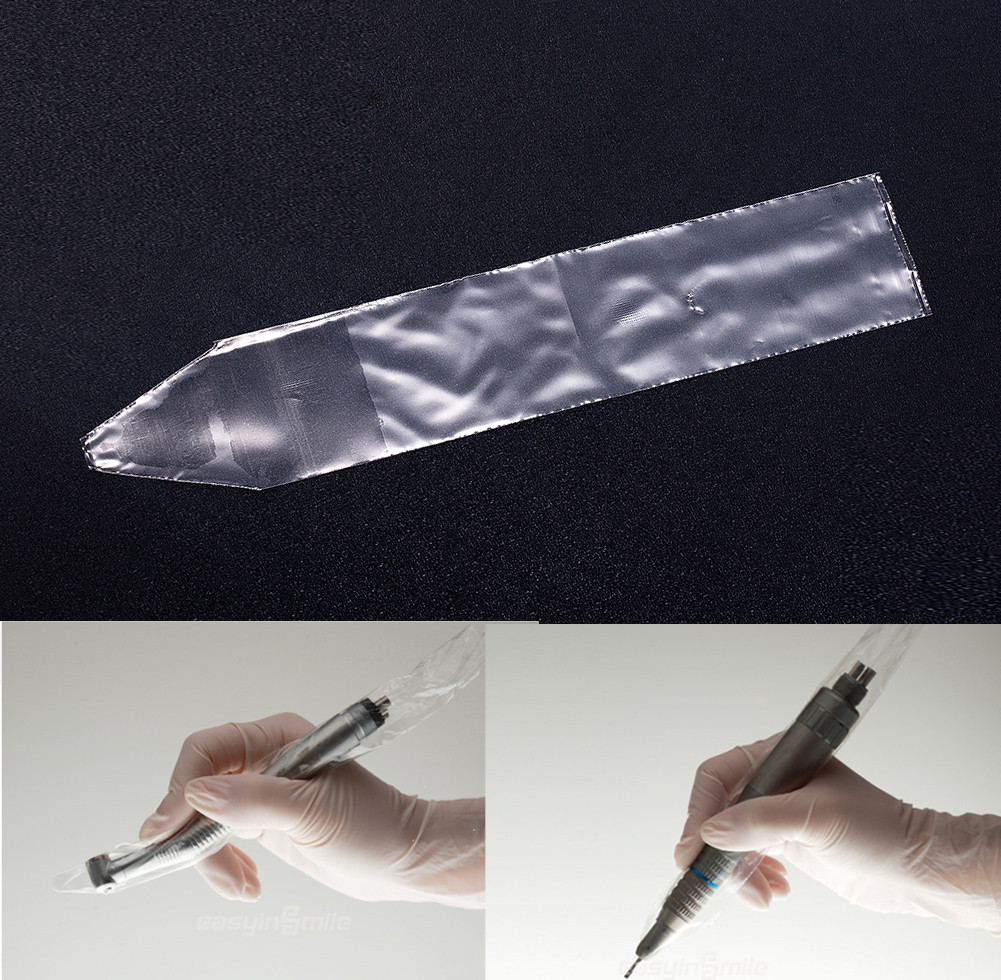 500/Box Dental Low Speed Handpiece Sleeves Covers Protective Sheaths 1-1/2＂×8＂