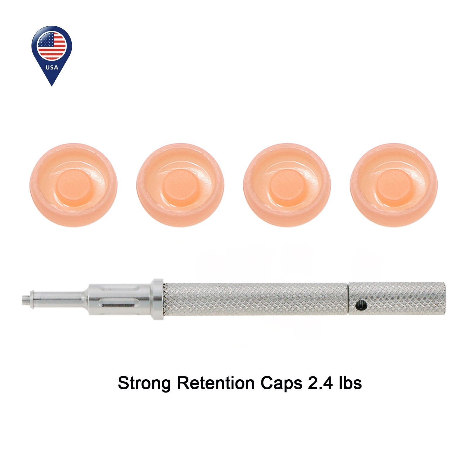 US Dental Retention Cap Set And Male Cap Insertion Extraction Locator Core Tool