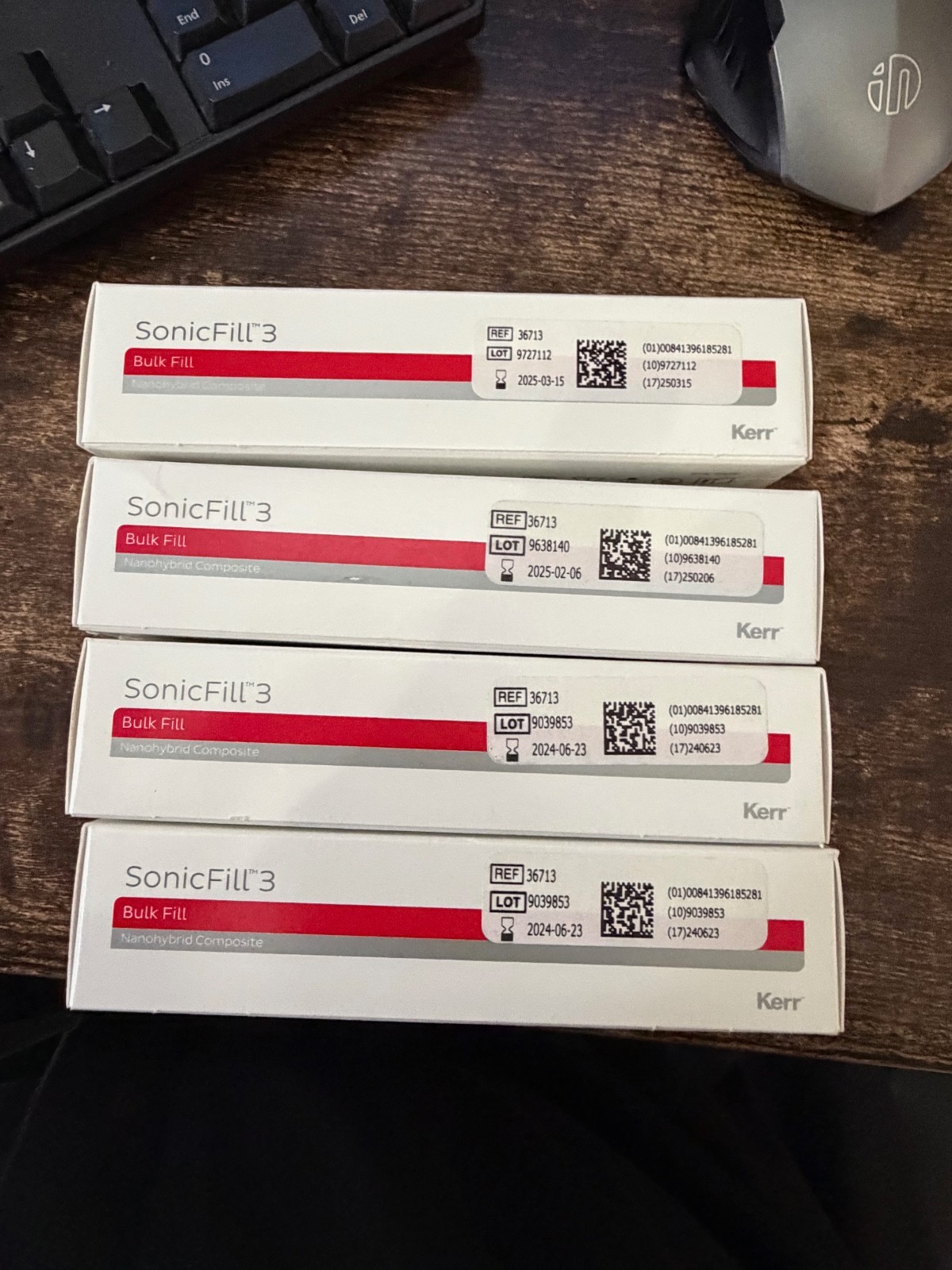 Kerr Dental 36713 SonicFill 3 Composite Unidose A3 20/Pk 0.25 Gm