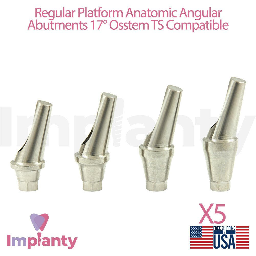 5 Angled Anatomic Abutmnt 17° Oss tem®TS Compatible Regular Platform Dental