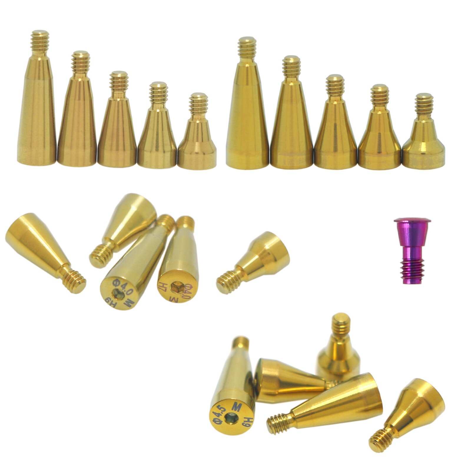 US Dental Mini/Regular Healing Cap Abutments For Hiossen Osstem Hexagon Implants