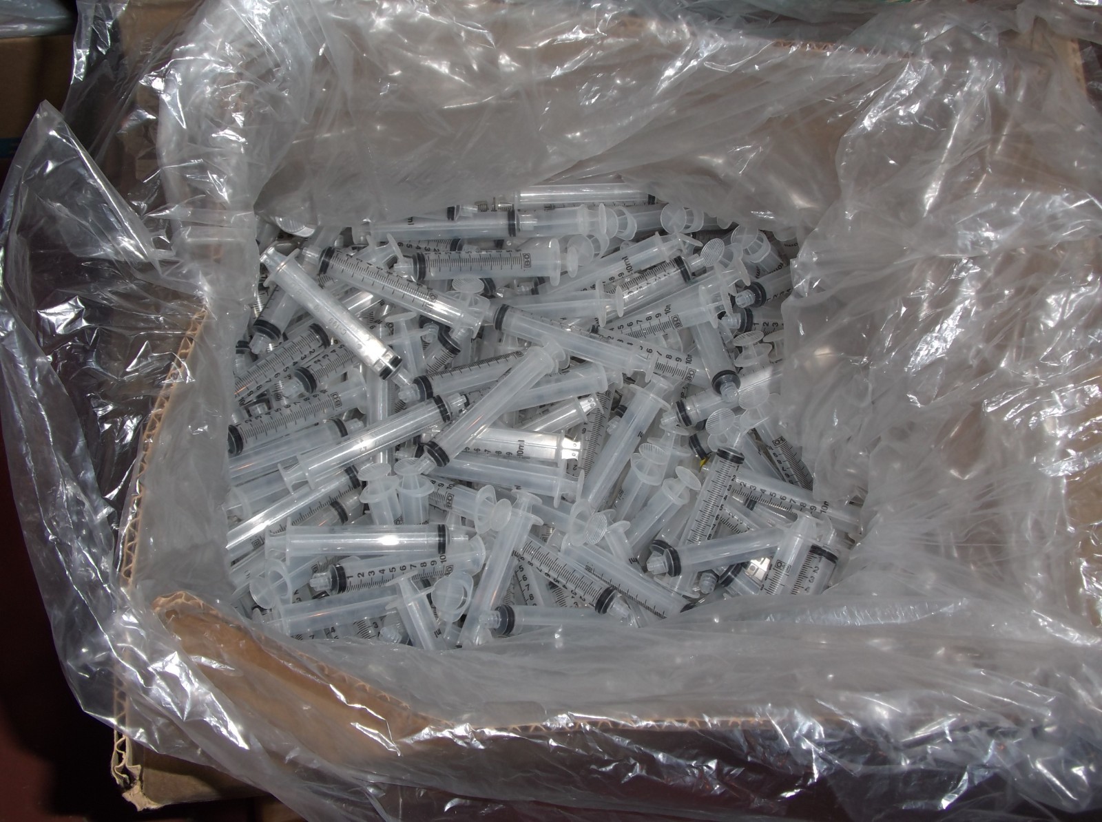 QTY. 25 Syringe Dispensers BD Luer-Lok tip (non-sterile, for food, glue, indus