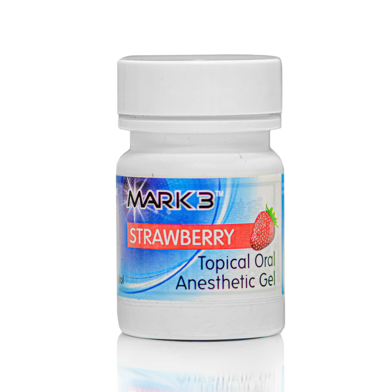 Mark3 Dental Topical Anesthetic Gel 20% Benzocaine 1oz Jar Made in USA 6 Flavors