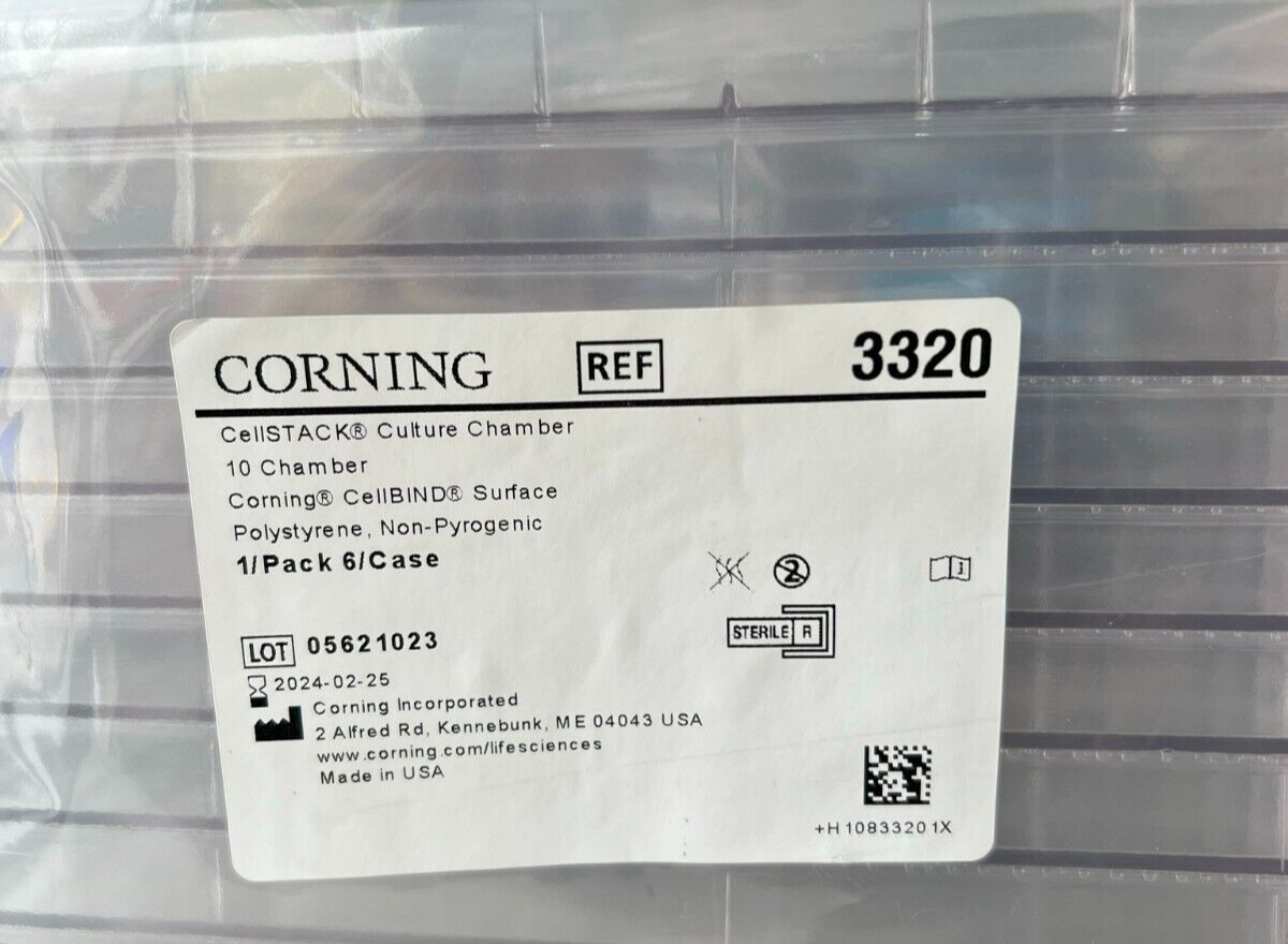 Corning® CellBIND® 3320 Polystyrene CellSTACK® – 10 Chamber with Vent Caps