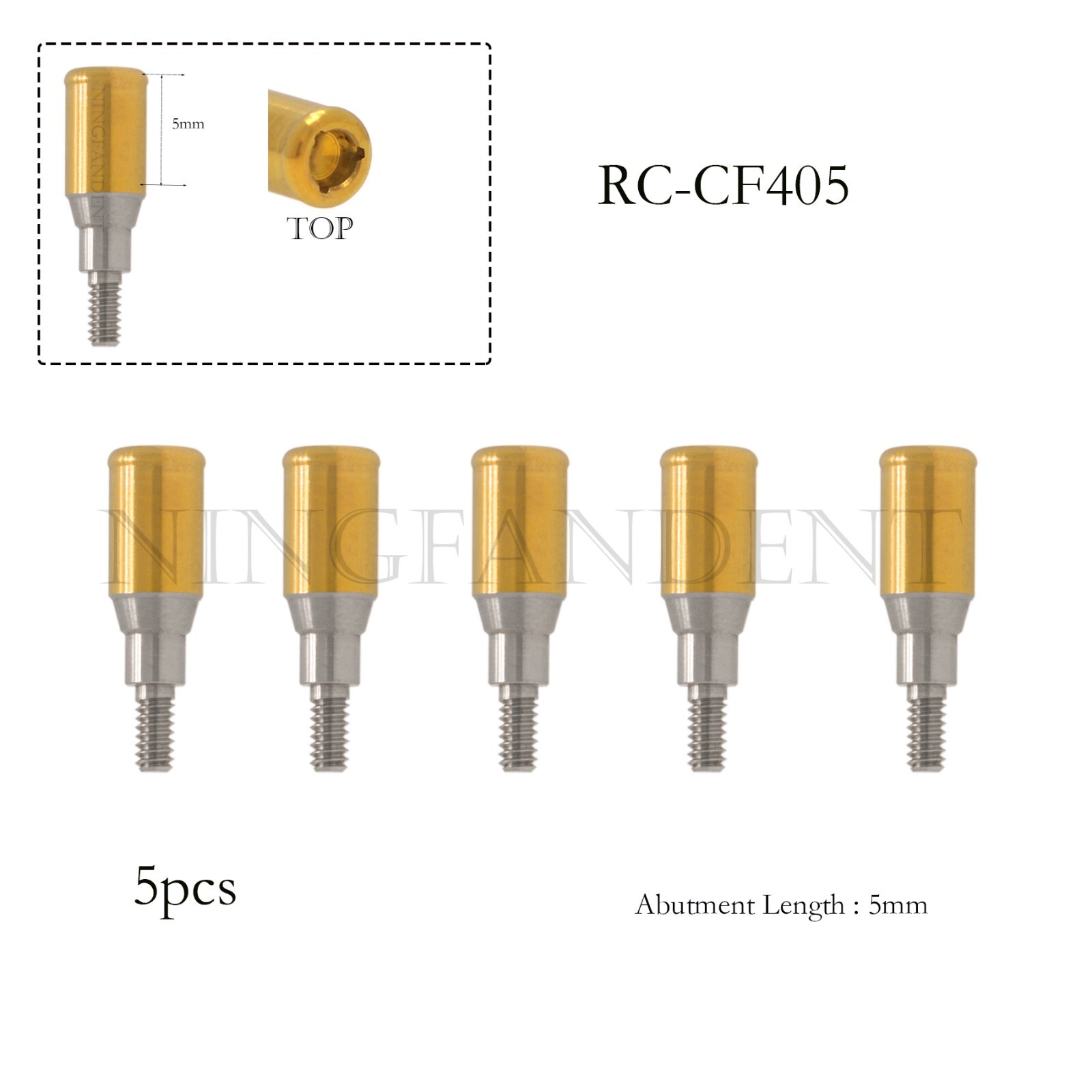 Straumann/ITI-Bone Level RC Dental Overdenture Locator Abutments for 5.0mm GH