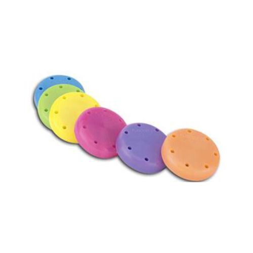 Plasdent Small Round Bur Block – Neon Blue, Magnetic, 7 Burs Capacity