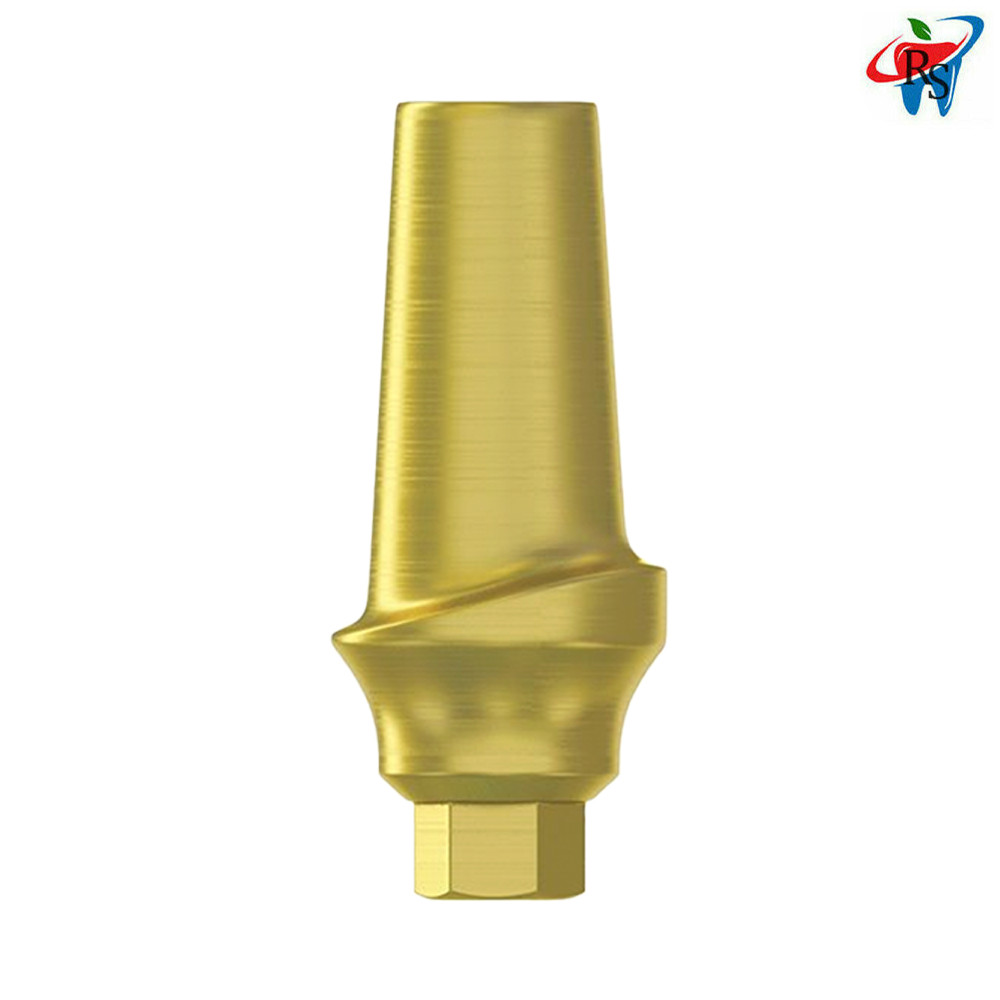 5x Dental Imp lant Straight Concave Anatomic Abut ment Inter Hex 2.42mm Titanium