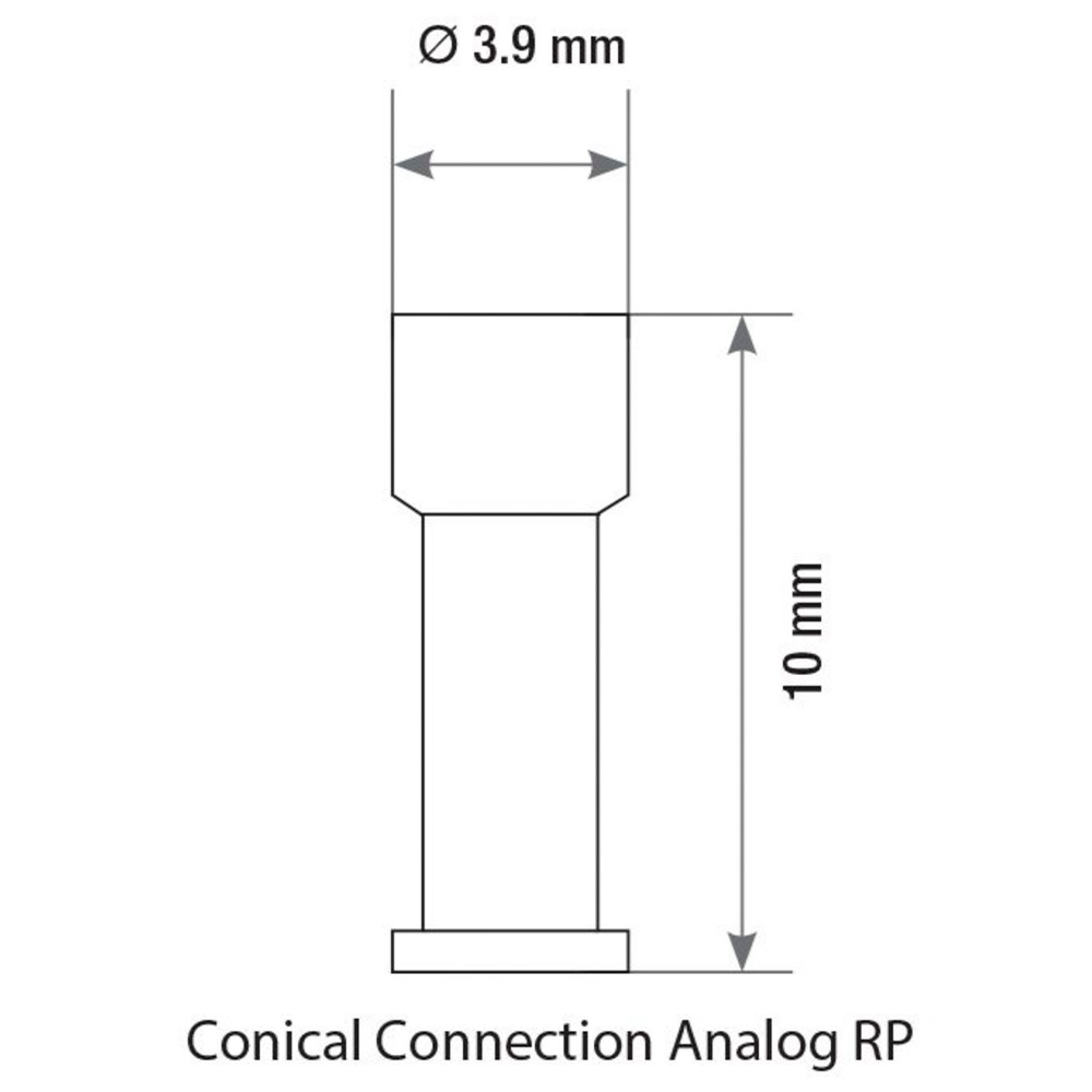 1x Dental Lab Analog For Conical Connection Regular Platform Fixture Prosthetic