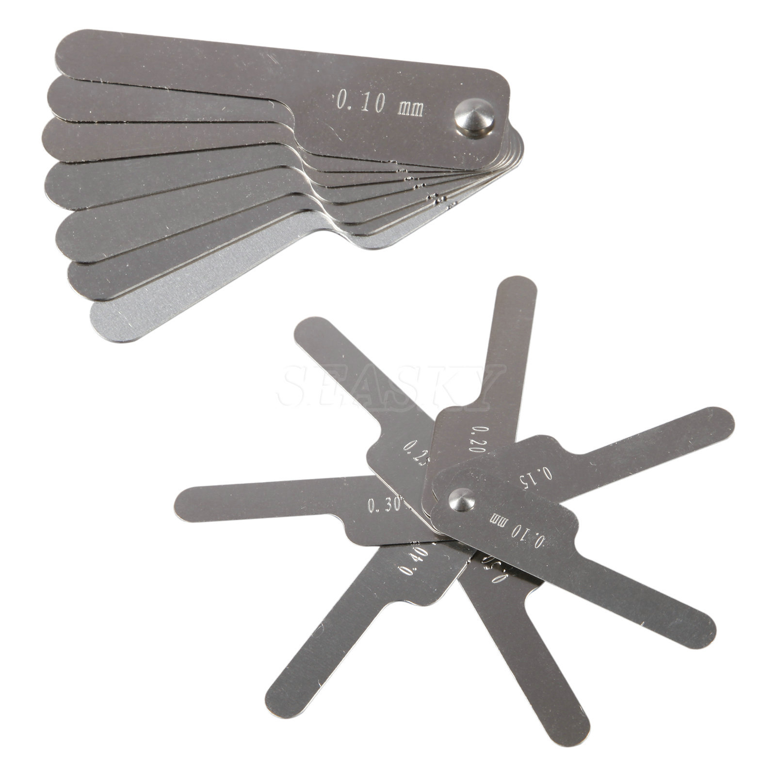 7 pcs Dental Ortho Interproximal Ruler Reduction IPR Gauge Reciprocating 0.1-0.5
