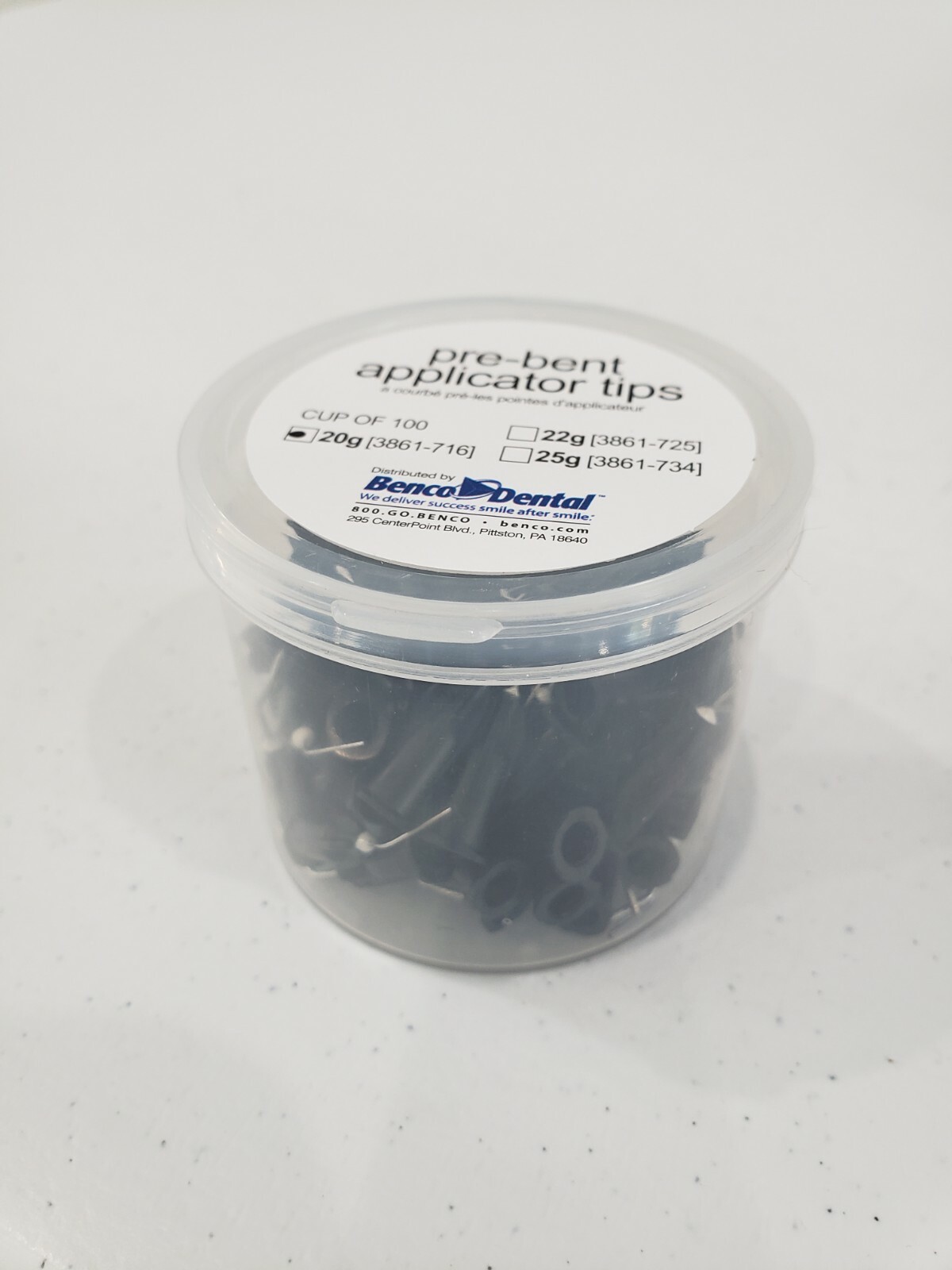 Dental Delivery Tips 100pk BENCO dental Applicator Tips 20g