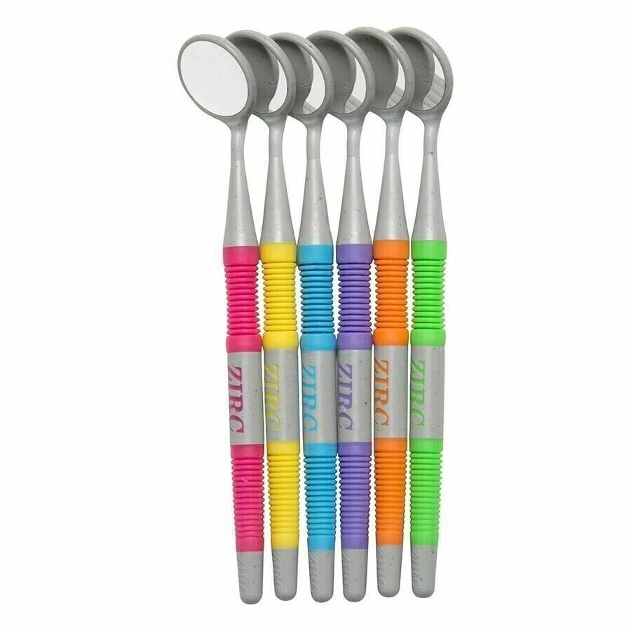 ZIRC Crystal HD # Thin Grip Assorted Mouth Mirror Jewel (12pk) USA Made New