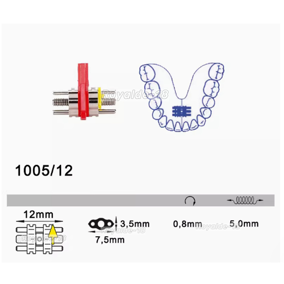 LEWA Dental Orthodontics Two-Way Expansion Screw Stainless Steel Standard/M Size