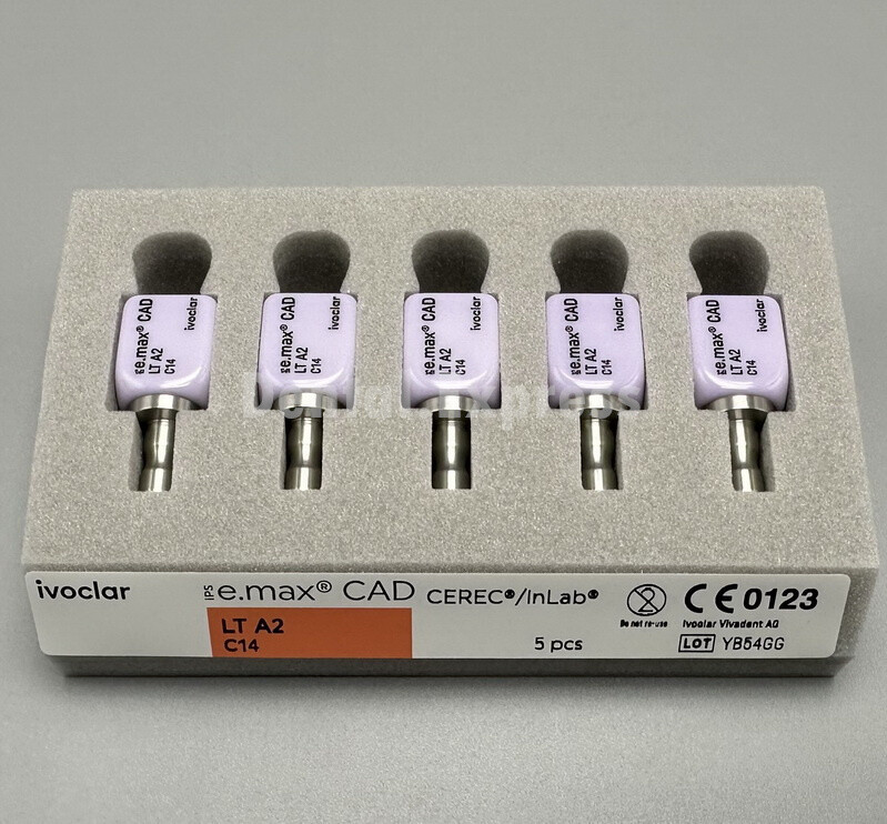 IPS E.MAX Dental Glass Ceramic Lithium Dislicate Blocks CEREC Emax CAD Block