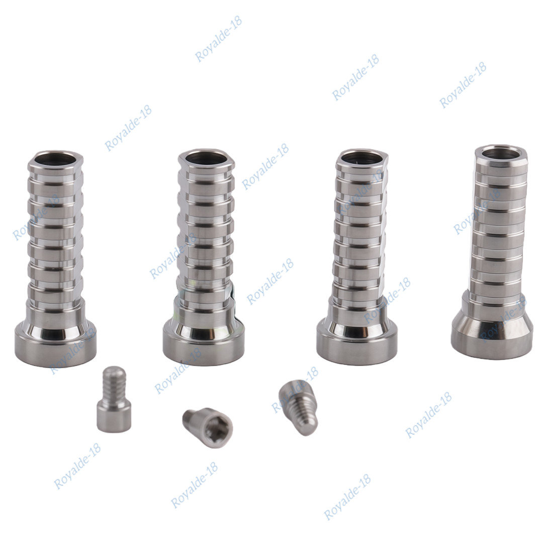 20Pcs Titanium Temporary Cylinder Ti MU Sleeve Multi Unit 4.8mm Abutment Fit NOB