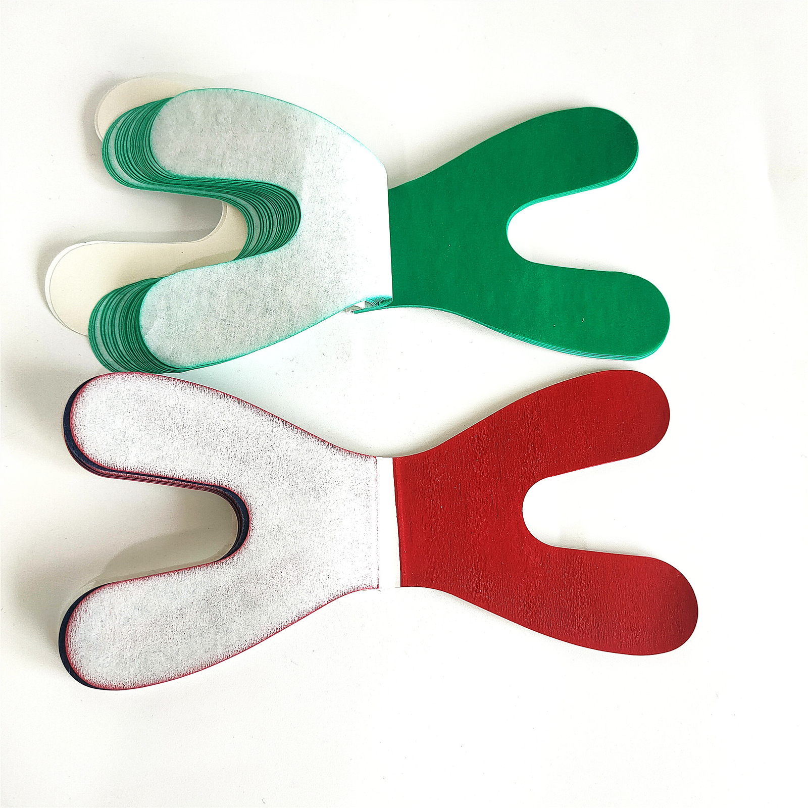 Dental Articulating Paper Horseshoe Thick Strips Blue Red/Green For Denture
