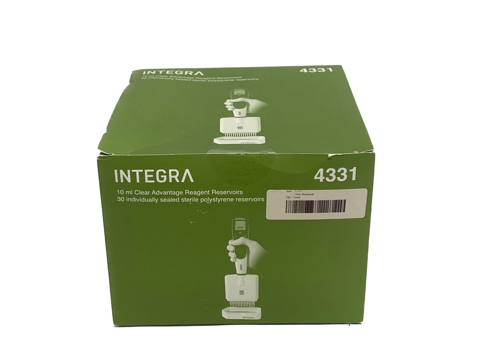 (30/Pk) INTEGRA 10mL Polystyrene Clear Advantage Reagent Reservoir Liners 4331