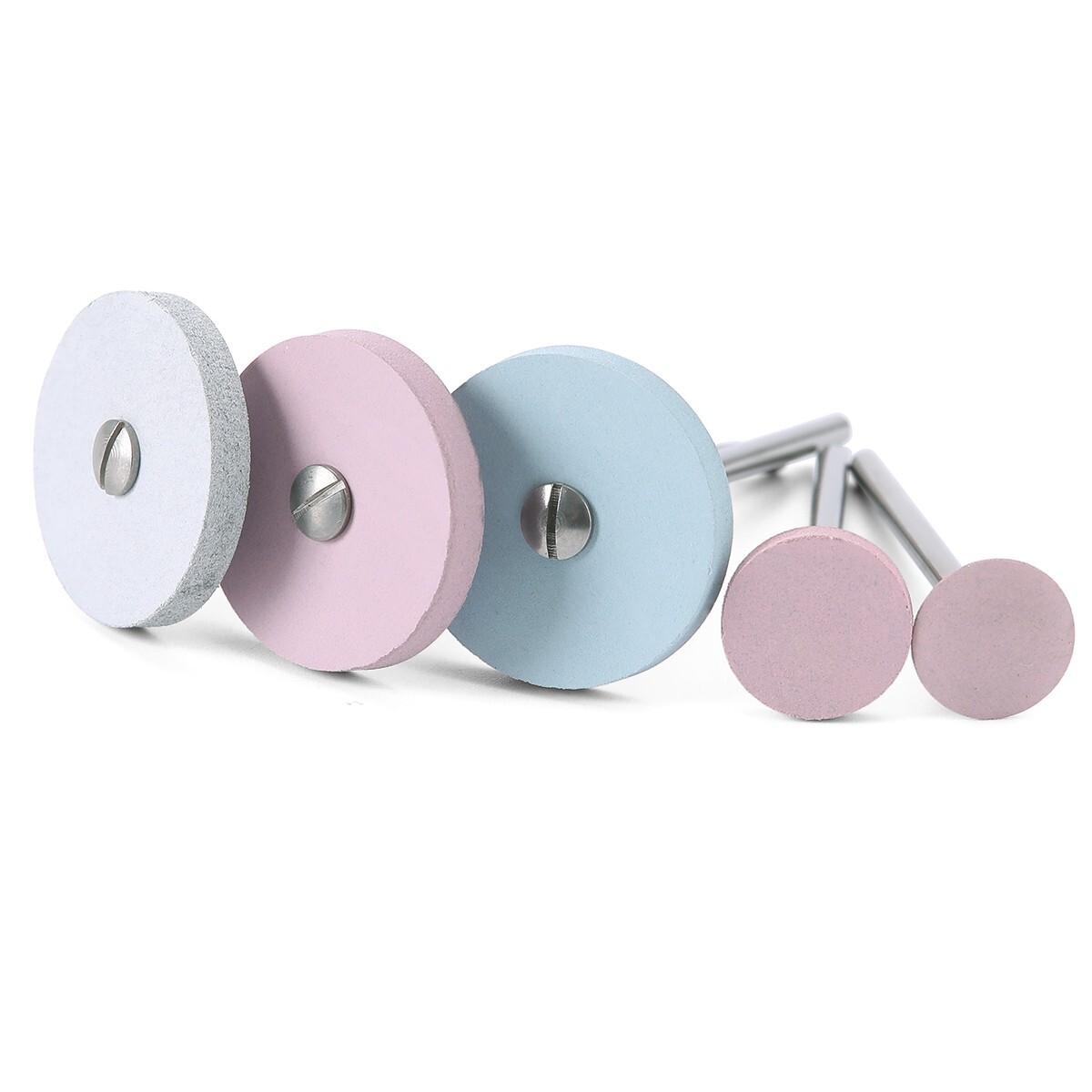Dental Diamond Burs Polishing Brushes HP Polishers Stone Silicon Wheel Discs Kit