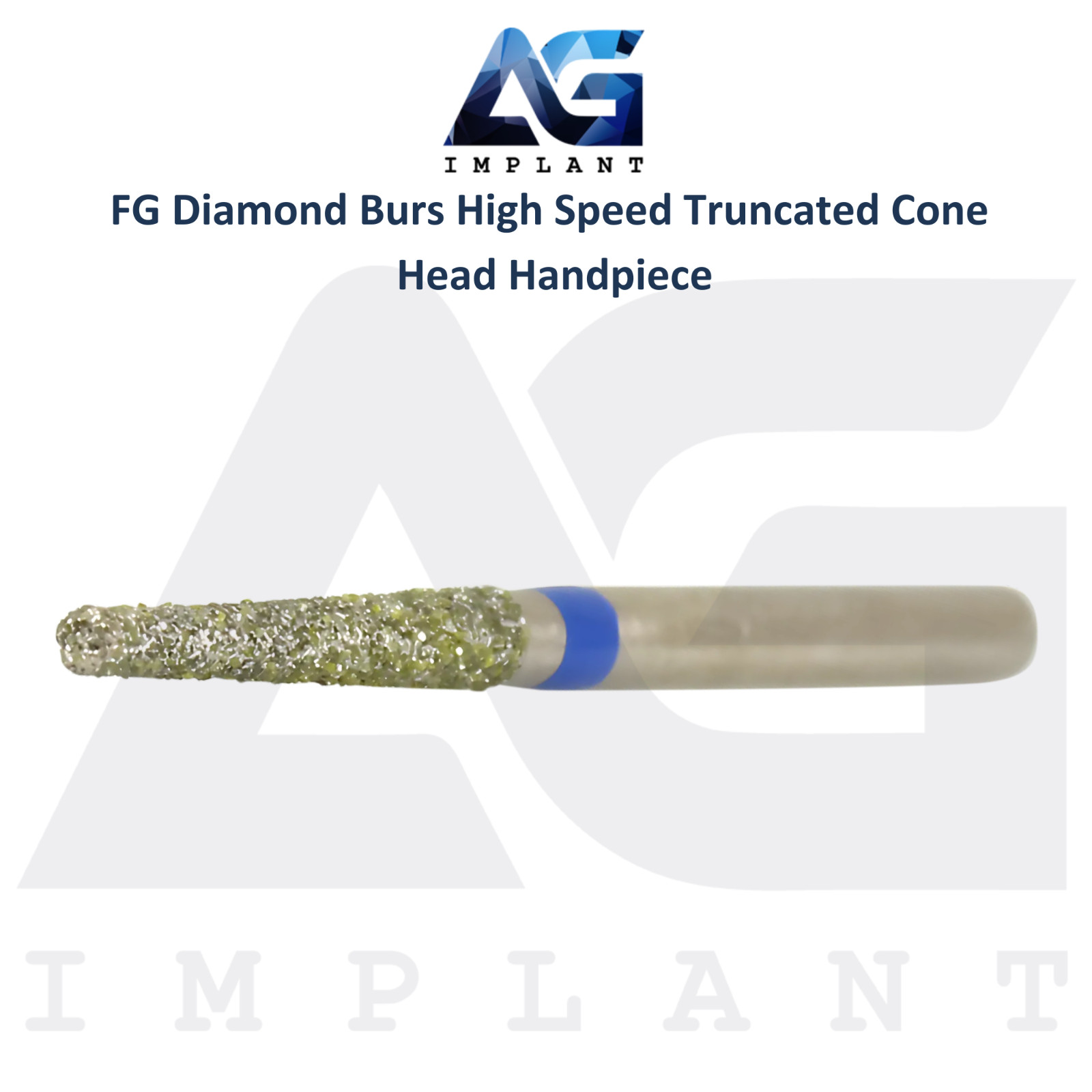 Dental FG Diamond Burs High Speed Truncated Cone Head Handpiece Stainless Steel