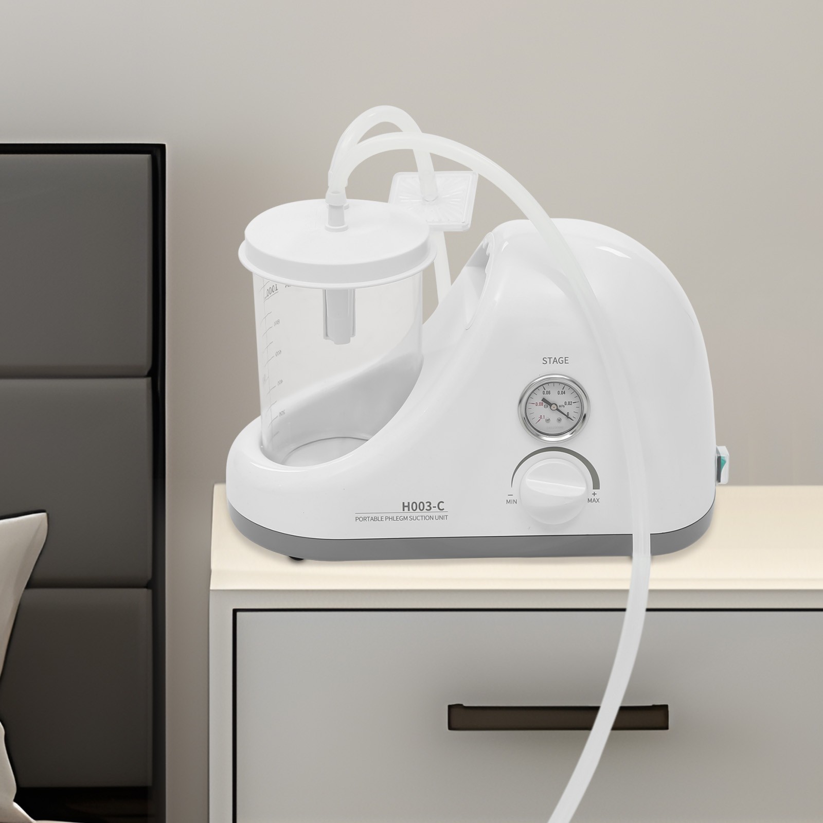 Dental Medical Emergency Vacuum Phlegm Suction Unit Electric Portable 3.7Gal/min