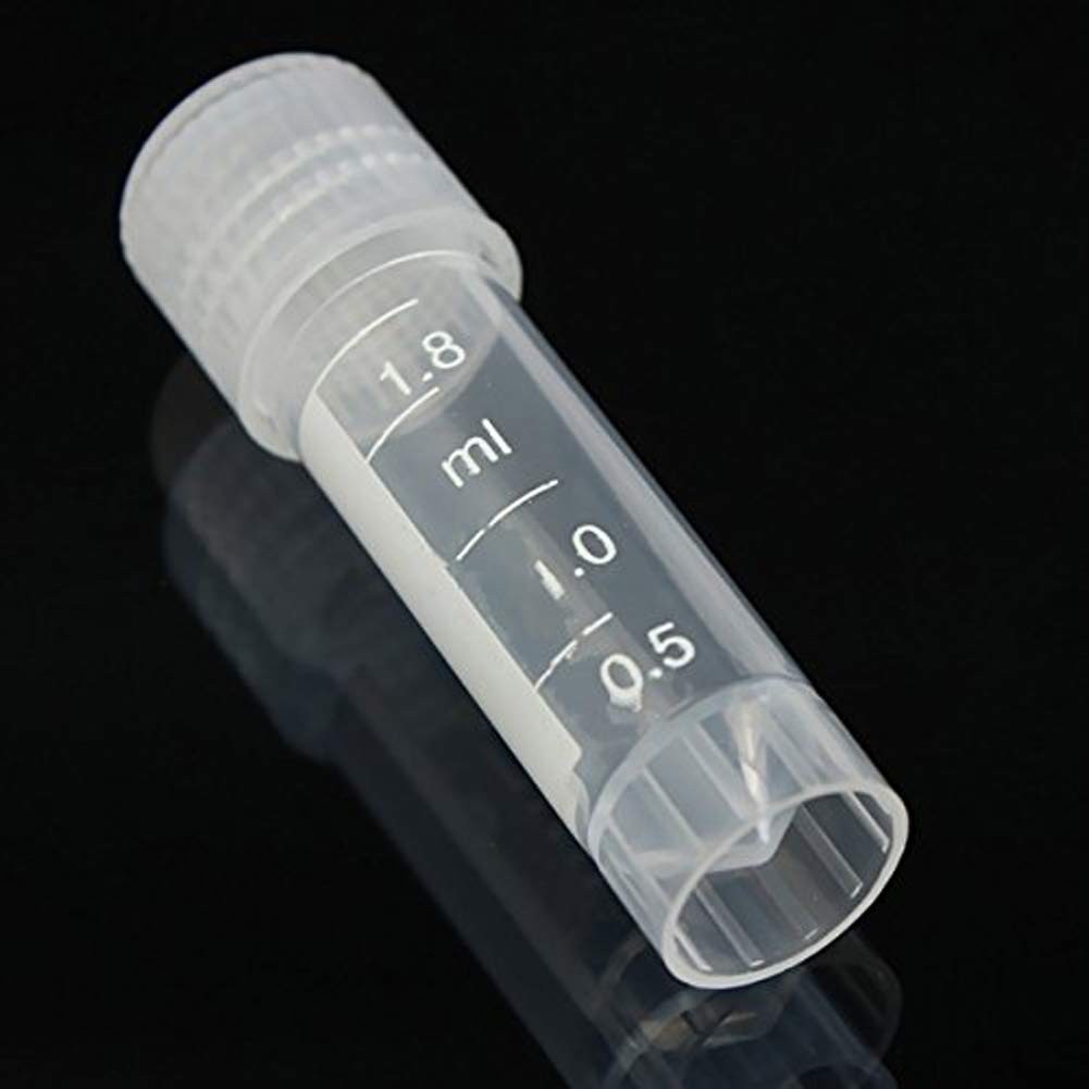 CynKen 20pcs 2ml Graduated Plastic Cryovial Cryogenic Vial Tube Self…