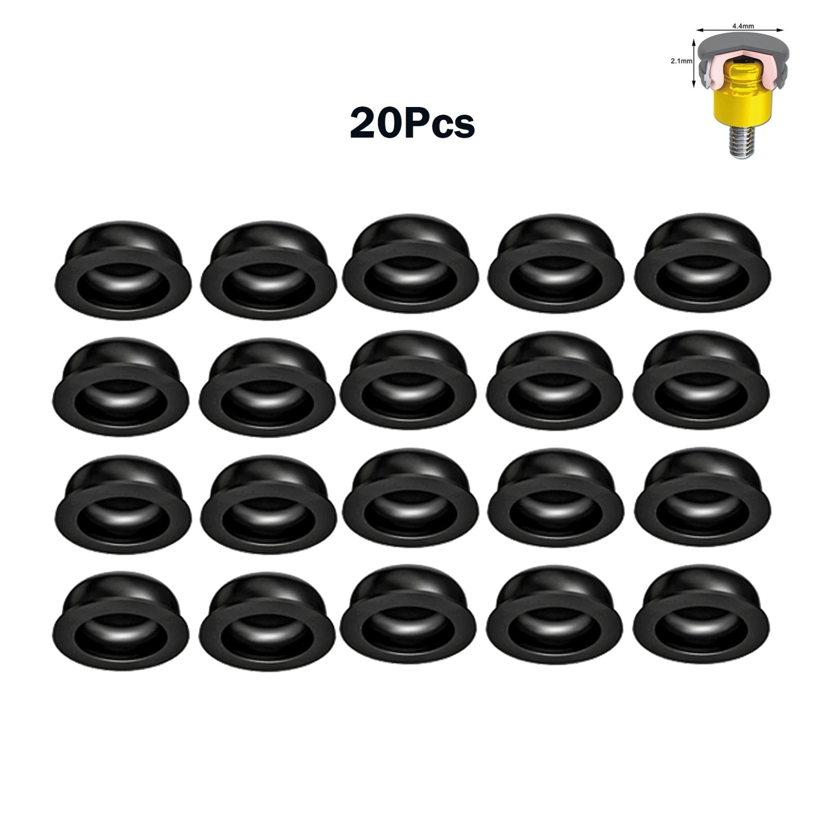 US Dental Locator Overdenture Abutment Retention Male Cap Inserts Lab Processing