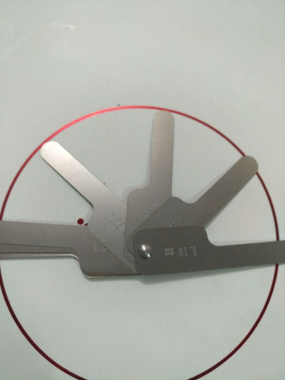 Dental Orthodontic Interproximal Enamel Reduction IPR Gauge Ruler 0.1-0.5 mm
