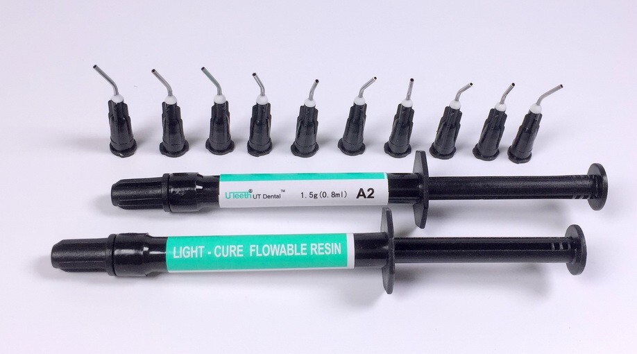 Dental Flowable Composite Resin Light Cure Syringe A1/A2/A3 Tooth Filling Bond