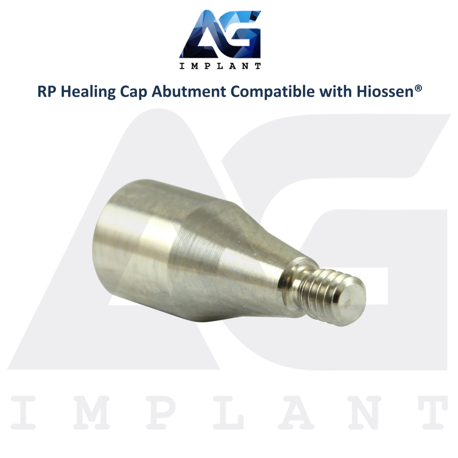 10 Dental Titanium Healing Cap Prosthetic Ø3.5mm Hiossen Compatible RP 2.5mm