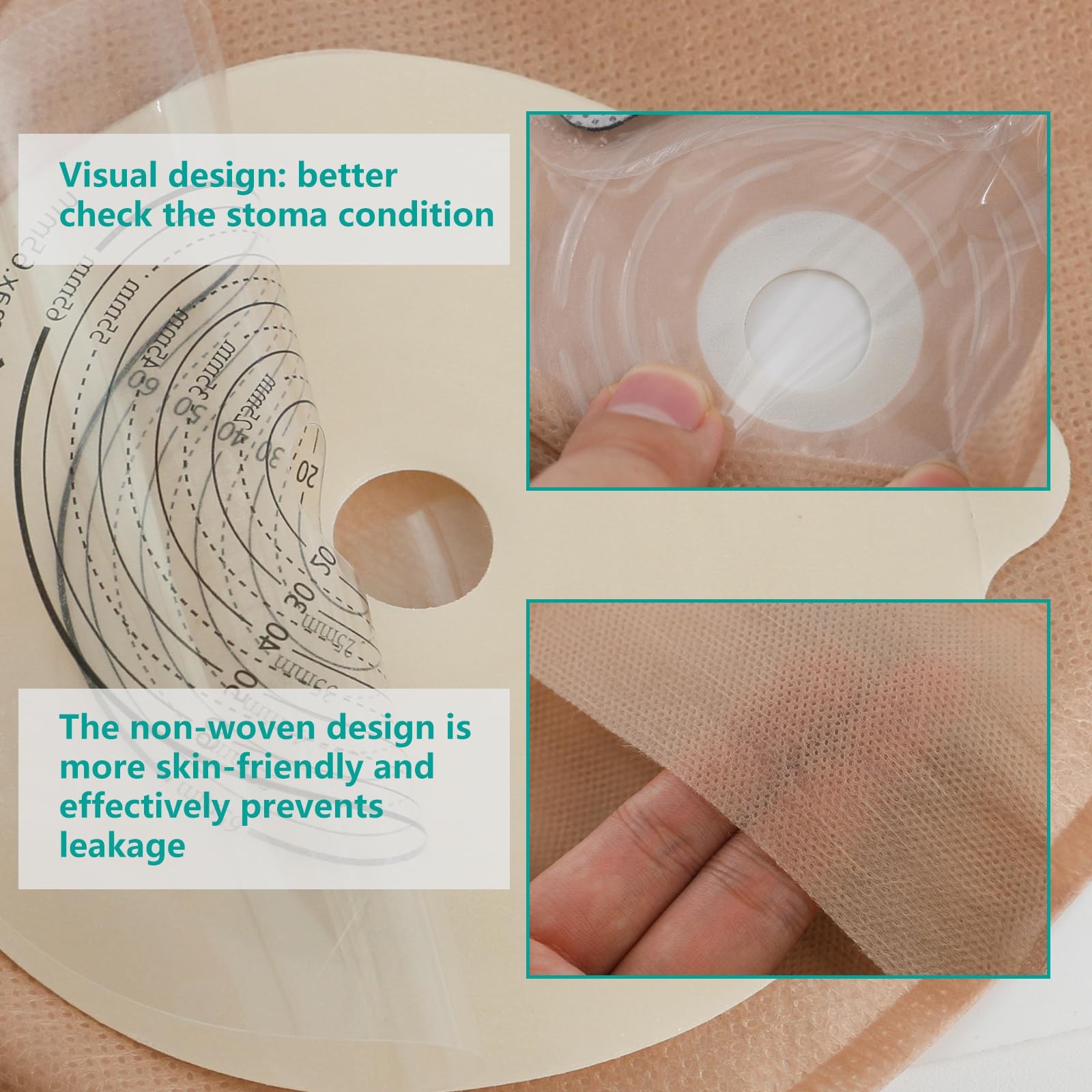 20 PCS Colostomy Bags,Ostomy Supplies,One 20pcs Ostomy Bags With Closure